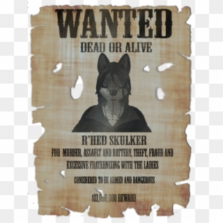 Wanted Poster Rhed Skulker - Wanted Clipart