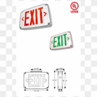 Wet Location Exit Sign - Traffic Sign Clipart