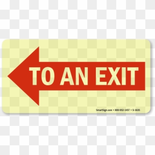 To An Exit Sign - Exit Sign Clipart