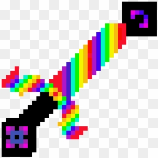 Rainbow Sword Of Darkness - Graphic Design Clipart