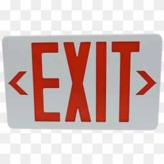 Led Exit Sign - Exit Sign Transparent Clipart