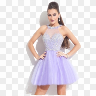 Cocktail Dresses For Prom Png Image Background - Short Lilac Grad Dresses Clipart