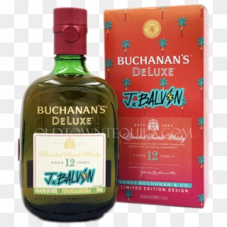 Buchanans Deluxe J Balvin 12 Year Limited Edition Scotch - Glass Bottle Clipart