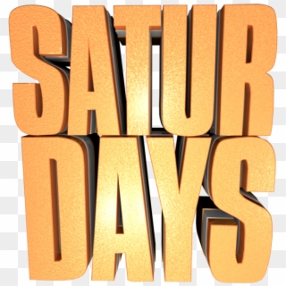 Saturdays - Orange Clipart