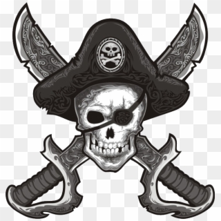 Black Flag Is A Mature Community Based Guild Seeking - Skull And Crossbones With Eye Patch Clipart