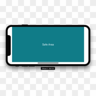 Safe Area Horizontal On Iphone X - Iphone X Landscape Home Button Clipart