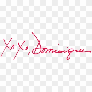 Xoxodominique Logo - Calligraphy Clipart