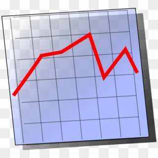 Cartoon Line Graph Clipart - Chart Icon - Png Download