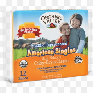 Browse Our Product Line - Organic Valley American Cheese Clipart