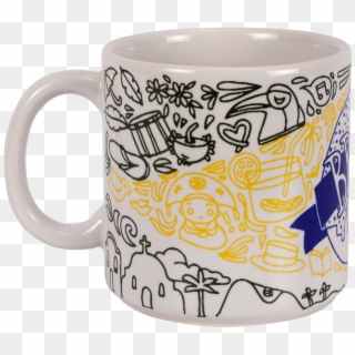 Caneca Desenho Bandeira Brasil - Mug Clipart