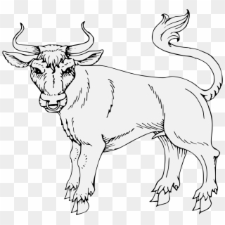 Bull Statant Guardant - Illustration Clipart