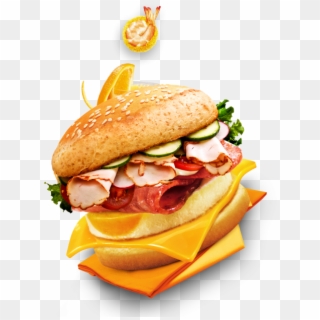 Cheese Burger - Junk Food Clipart