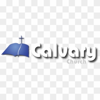 Calvary Bible Logo Stacked Full Dark Drop Shadow White - Umbrella Clipart