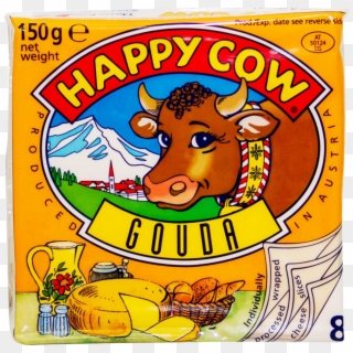 Happy Cow Gouda Cheese Slice 150 Gm - Happy Cow Sandwich Cheese Clipart
