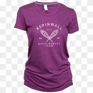 Aspinwall Backcountry Team Womens T Shirt Field Berry - Active Shirt Clipart
