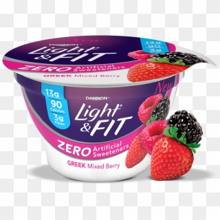 Mixed Berry Greek Yogurt Without Artificial Sweeteners Clipart