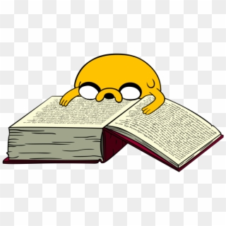 Libro Png - Adventure Time Jake Reading Clipart