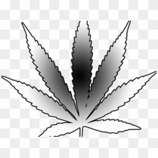 Weed Clipart Weed Bud - Stencil Weed Leaf Outline Tattoo - Png Download