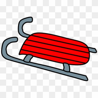 Sled, Red, Png Clipart