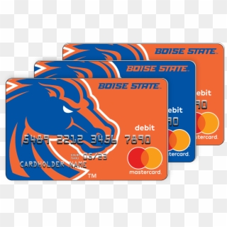 Boise State Fancard Prepaid Mastercard Group Of Cards - Boise State Football Clipart