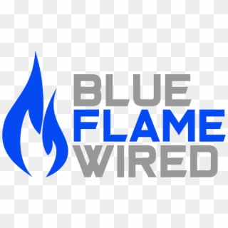 Blue Flame Wired - Graphic Design Clipart