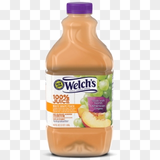 100% Juice White Grape Peach - Welch's Grape Juice Clipart