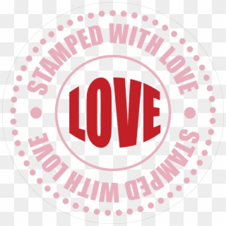 Love Stamp Print & Cut File - Circle Clipart