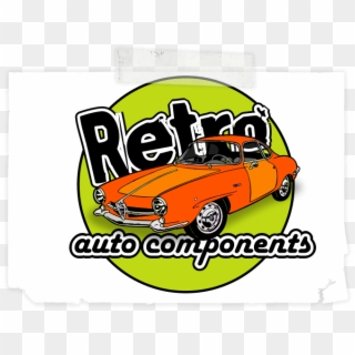 Retro Auto Components Logo - Элементарные Частицы Clipart
