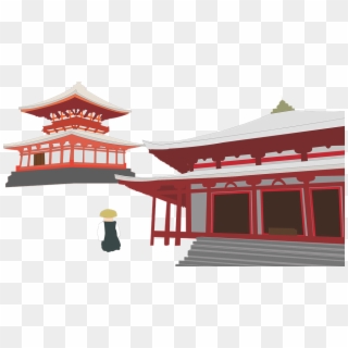 Temple, Japan, Buddhism - Buddhism In Japan Clipart