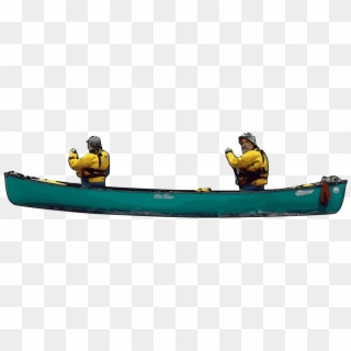 Canoeists And Canoe - Man In Canoe Png Clipart
