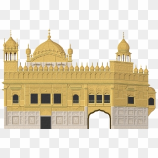 Go To Image - Golden Temple Vector Png Clipart