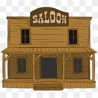Animation Bar Western Log - Western Clip Art Saloon - Png Download