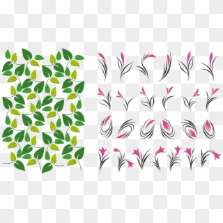 This Free Icons Png Design Of Leaves And Flowers - Leaves And Flowers Icon Clipart