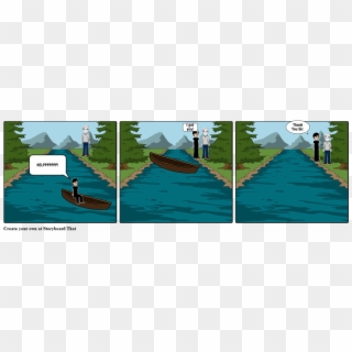Bad Canoe Trip - Canoe Clipart