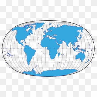 Globe Png - World Map Winkel Tripel Clipart