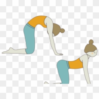 Yoga Clipart Cow - Cat Cow Pose - Png Download
