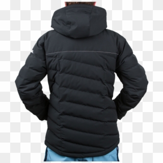 Men's Shelter Parka Black Back Clipart