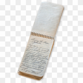 One Of Miller's Field Notebooks With An Interview Of Clipart