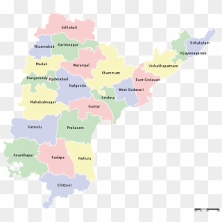 Andhra Pradesh With 23 Districts - Tada Andhra Pradesh Map Clipart