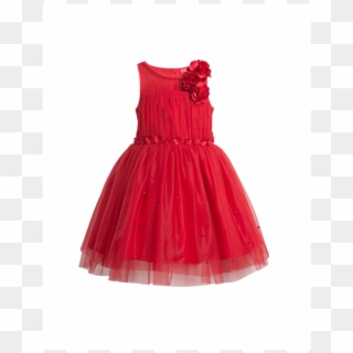 Vestido Vermelho Infantil Simples Clipart