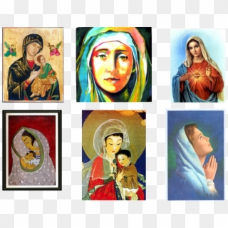 Various Contemporary And Traditional Images Of Mary - Mary In Different Cultures Clipart