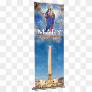 Mary Mother Of The Church Banner A - Maria Auxiliadora Y Don Bosco Clipart