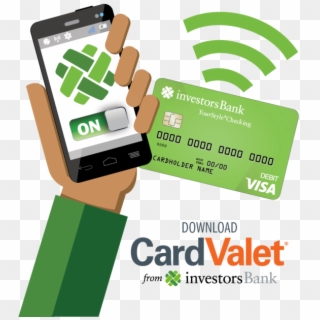 Cardvalet® Is A Mobile Application That Can Help Reduce - Investors Bank Business Debit Card Clipart