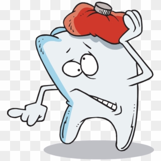 Tooth Decay Clipart - Dentist Pain Cartoon - Png Download