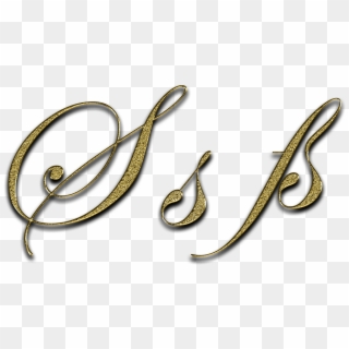 Letter S Gold Ss Font Letter S Sharp S Write - Subash Bakery Clipart