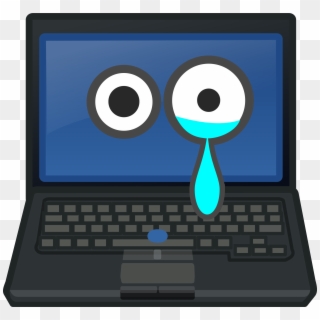 Laptop Crying Eye Contact Inside Laptop Clipart - Png Download