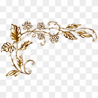 Manuscript Gold Ornament Corner Mosaic Illuminated - Золотые Узоры Для Фотошопа Clipart