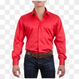 Red Dress Shirt Png Image - Red Dress Shirt With Jeans Clipart