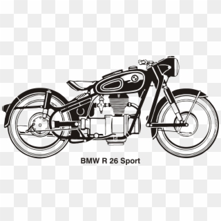 Motorcycle Clipart Bmw - Bmw R26 - Png Download