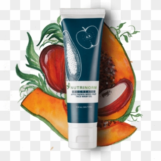 Apple Papaya Mixed Fruit Face Wash Gel - Cosmetics Clipart
